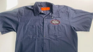 Reverand Horton Heat Genuine Horton Factory Parts Red Cap Blue Shirt XL-SS - Picture 1 of 5