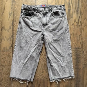 Empyre Jeans Adult Size 36 Cropped Baggy Gray Punk Skater Grunge Rock N Roll - Picture 1 of 7