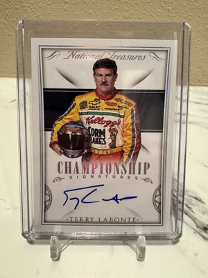 2016 National Treasures Terry Labonte Championship Signatures Auto #47/50 - Image 1 of 2