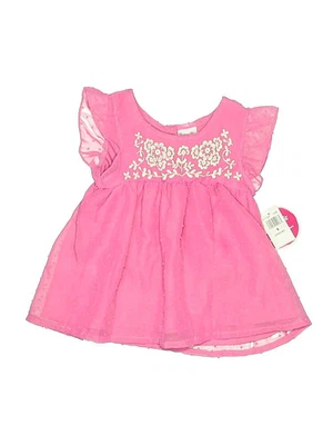 Nannette Girls Pink Short Sleeve Top 6 - Image 1 of 2