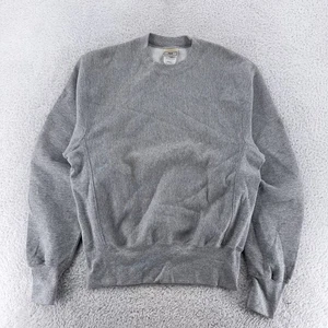 Vintage Lee Cross Grain Gray Crewneck Sweatshirt Mens Small Pullover 90s Y2K - Picture 1 of 8
