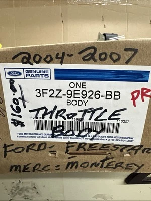Corpo do acelerador Ford 3F2Z-9E926-BB 2004-07 Ford Freestar, Merc Monterey novo na caixa - Imagem 1 de 4