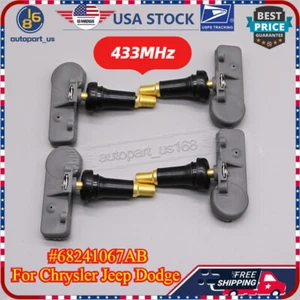 For 2011-13 Ram 1500 2500 12-19 Fiat 500 Tire Air Pressure Sensor System 4Piece - Picture 1 of 12