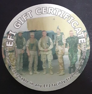 1EFI5H BRITHISH EFI 1st Print 5 Cents Pog from 2004 not AAFES - Picture 1 of 2