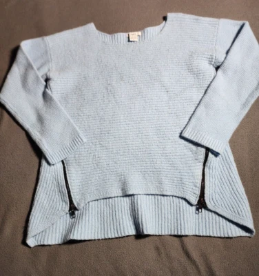 Blusa de vestir Bar III Top para mujer grande azul claro manga larga suéter Foto 1 de 4