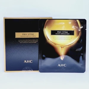 AHC Pro Vital Golden Ampoule Mask 25ml x 4pcs Anti Aging Nourishing K-Beauty - Picture 1 of 7