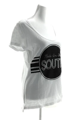 Timing Women's T- Shirt Scoop Neck Short Sleeve Pullover Size Large Color White - Imagem 1 de 4