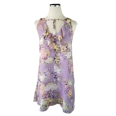 Vestido Farm Rio Floral Lavanda Sin Mangas Talla Pequeña Hada Volantes Caprichoso Foto 1 de 4