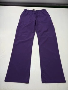 Scrubaid Adult Size Medium Purple 4 Way Stretch Cargo Scrub Pants Style 1304 - Picture 1 of 5