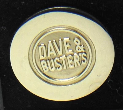 employee service award tie pin advertising DAVE & BUSTERS restaurant - Image 1 of 4
