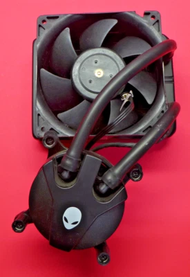 Alienware Aurora R10 R11 R12 Liquid CPU Heatsink & Fan Assembly MH0HN PP749 - Image 1 of 4