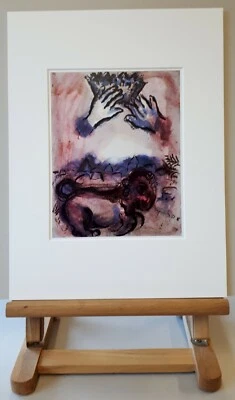 Marc Chagall (tu-191) Antiquarisches Blatt 1962+PP : Der Löwe, das Symbol Judas - Bild 1 von 4