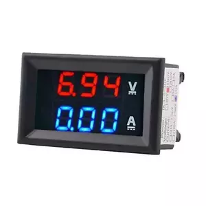 DC 100V 10A LED Digitalanzeige Volt Strom Spannungsmesser Voltmeter Amperemeter~ - Bild 1 von 14