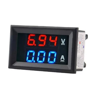 DC 100V 10A LED Digitalanzeige Volt Strom Spannungsmesser Voltmeter Amperemeter~ - Bild 1 von 4