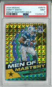 2024 Panini Mosaic Men Of Mastery Gold #MM-15 EMMITT SMITH PSA 9 - 01/10 🔥 - Picture 1 of 2