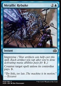 MTG METALLIC REBUKE - RISPOSTA METALLICA - AER - MAGIC - Foto 1 di 1