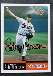 2002 Topps (Total) SIGNED: Sidney Ponson, ORIOLES #298