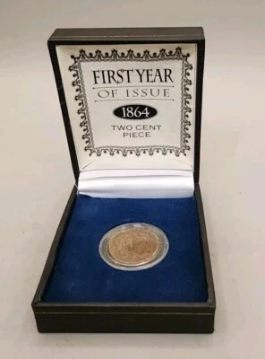 First Year of Issue 2 Cent Piece 1864 Civil War Shield  - Image 1 of 4