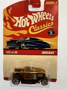 Hot Wheels 2006 Classics Series 2 #23 Hooligan - Spectraflame Gold Sealed MOC - Picture 1 of 6