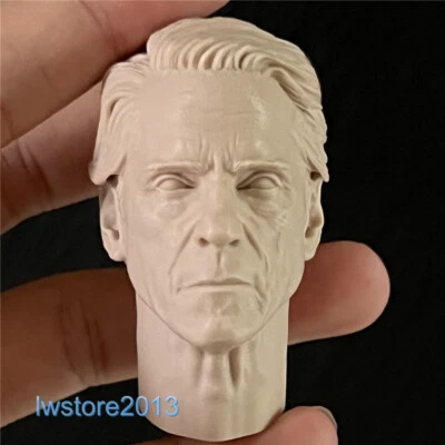 1:6 Jeremy heros Alfred Pennyworth Head Sculpt Carved For 12" Male Figure Body - Image 1 of 4