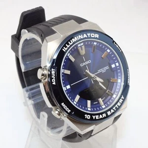 Casio Illuminator Stainless Steel Men's Watch - STILL WORKS! - Model AMW-860 - Picture 1 of 6