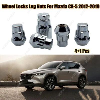 For Mazda CX-5 2012-2019 M12 x 1.5 Anti-Theft Wheel Locks Lug Nuts Cone Seat - Image 1 of 4