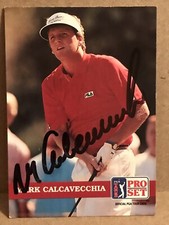 Mark Calcavecchia autographed 1992 Pro Set PGA Tour #61 Golf Card