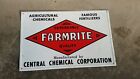 Panneau vintage Farmrite, panneau de ferme, panneau chimique, panneau Scioto 1975, agricole 
