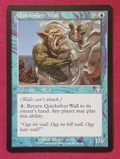 Magic The Gathering PROPHECY QUICKSILVER WALL single blue card MTG