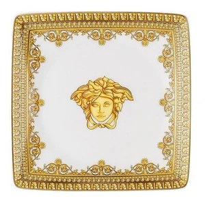 PLATO DE CÁÑAMO VERSACE BY ROSENTHAL, ALEMÁN ""I LOVE BARROQUE BLANCO"", 4 3/4 PULGADAS. - Imagen 1 de 2