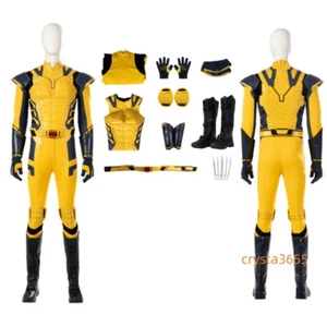 Deadpool 3 Wolverine Bodysuit Boots Shoulder Armor Cosplay Costume Outfit Lot - Picture 1 of 53