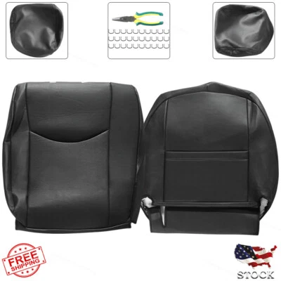 Black Front Rear Seat Covers Fit For 2010 11 12-2015 Toyota Prius NEW Foto 1 de 4