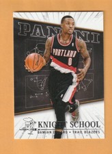 Damian Lillard Portland Trail Blazers 2013-14 Panini Knight School #4 4F