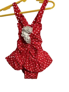 Flap Happy Girls Swim One Piece, Red, 3 - Picture 1 of 4