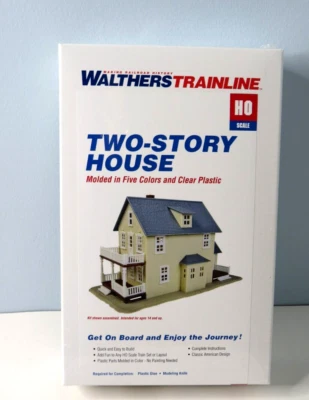 WALTHERS TWO STORY HOUSE KIT HO SCALE 931-901  KIT UNBUILT # 37 - Image 1 of 3
