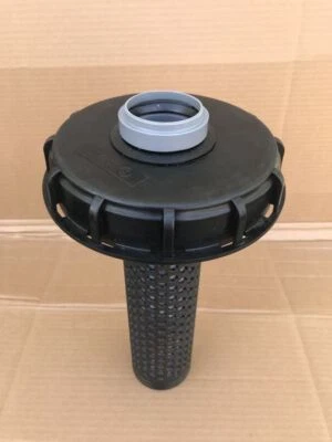 IBC Deckel Filter DN 150 mit 50 75 110 mm HT Rohr mit Filterkorb - Bild 1 von 3