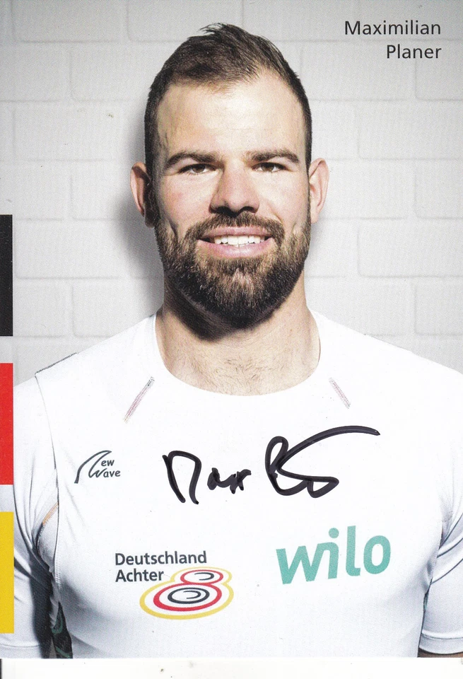 Maximilian PLANER - Deutschland, Gold WM 2017 Rudern, Original-Autogramm! - Bild 1 von 1