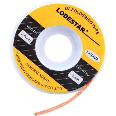 CUSTOM-SIGN 2.0mm Desoldering Braid Solder Remover Spool Copper Wick 5 ft 1.5m
