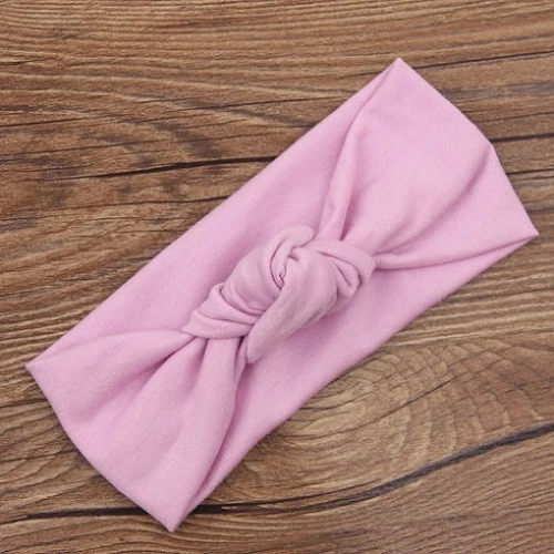 Diademas de algodón con nudo de turbante para bebés y niñas Foto 1 de 1