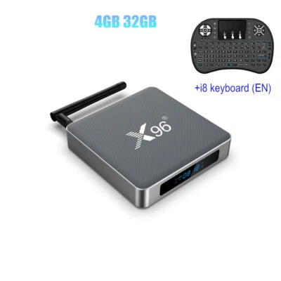 X96 X9 S922X Set Top tv Box Android 9.0 4G 32G 2.4/5G Wifi 1000M BT H.265 8K HDR - Image 1 of 4