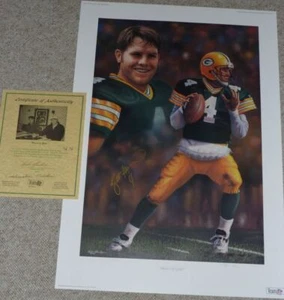 GREEN BAY PACKERS BRETT FAVRE 4 AUTOGRAPHED SIGNED HEART OF GOLD LIMITED EDITION - Bild 1 von 3