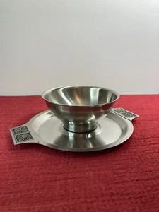 Vintage Rogers Insilco Bowl Dish with attached undertray - Picture 1 of 9