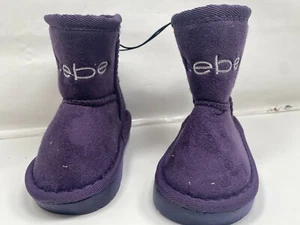 bebe Girls™ Toddler and Little Kids Boots Purple Size 6 - Picture 1 of 9
