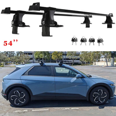 Portaequipajes para kayak con bloqueo portaequipajes barras transversales de techo desnudo para Hyundai Ioniq 54" Foto 1 de 4