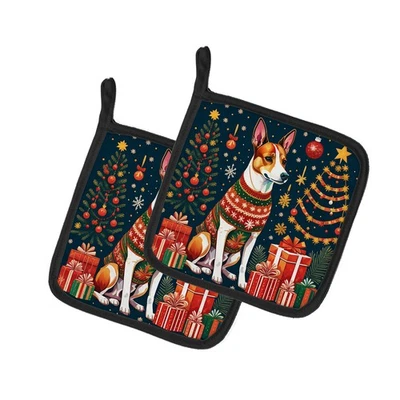 Basenji Christmas Pair of Potholders DAC1092PTHD - Image 1 of 4