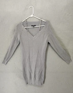 Vestido Suéter Forever 21 Para Mujer Pequeño Tejido Manga Larga Cuello en V Pullover Acanalado - Imagen 1 de 17