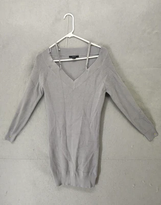Forever 21 Sweater Dress Womens Small Knit Long Sleeve V Neck Ribbed Pullover - Image 1 of 4