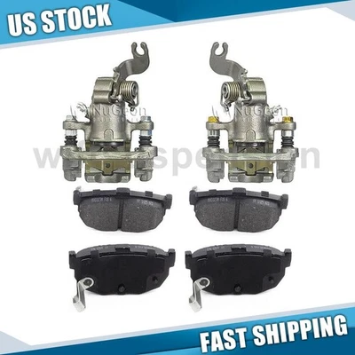 Rear Brake Calipers & Brake Pads for 2005 2006 Hyundai Elantra - Image 1 of 4