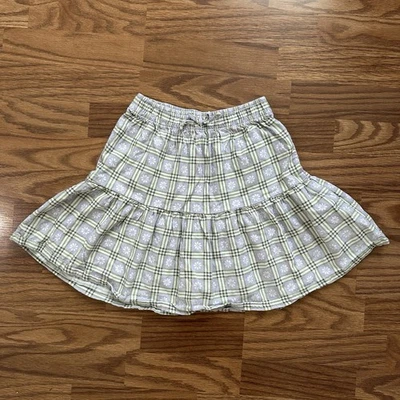 Falda Little Co. By Lauren Conrad Niñas Talla 7 Púrpura Verde Cuadros Floral ¡USADA EN EXCELENTE ESTADO! Foto 1 de 4