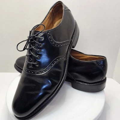 Johnston & Murphy Oxford Dress Shoes Men's Size 8.5 D Plain Toe Made In USA - Image 1 of 4